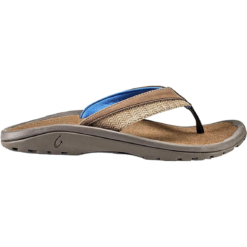 Lightweight Loafers Men's OluKai Ohana Koa Espresso/Mustang Synthetic