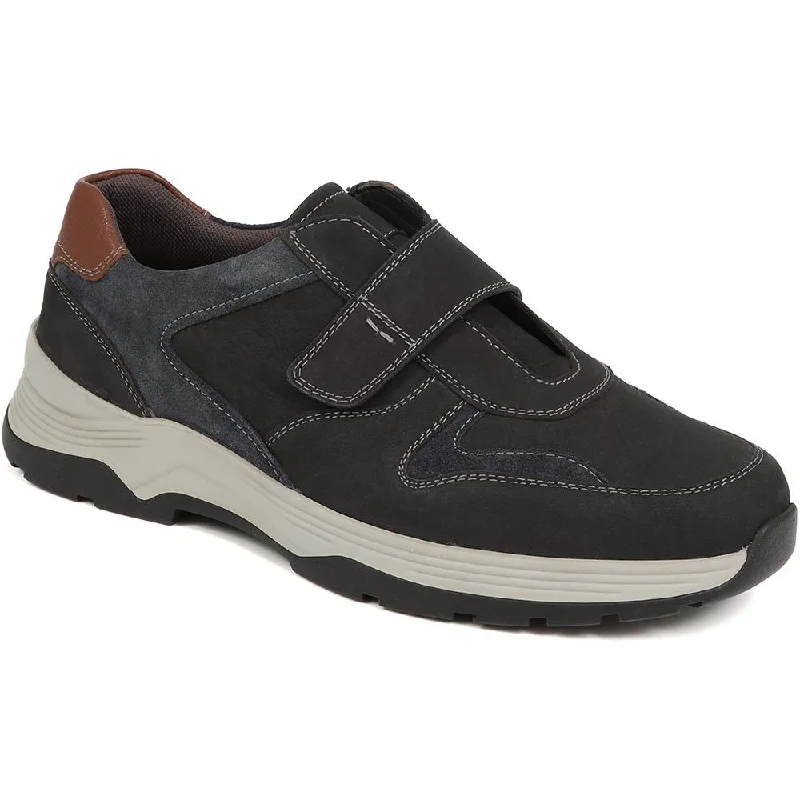 Cozy Everyday Shoes Touch-Fasten Leather Trainers  - TOBY / 325 170