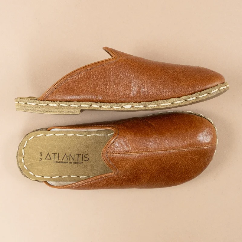 Trendy Loafers Men's Brown Barefoot Slippers