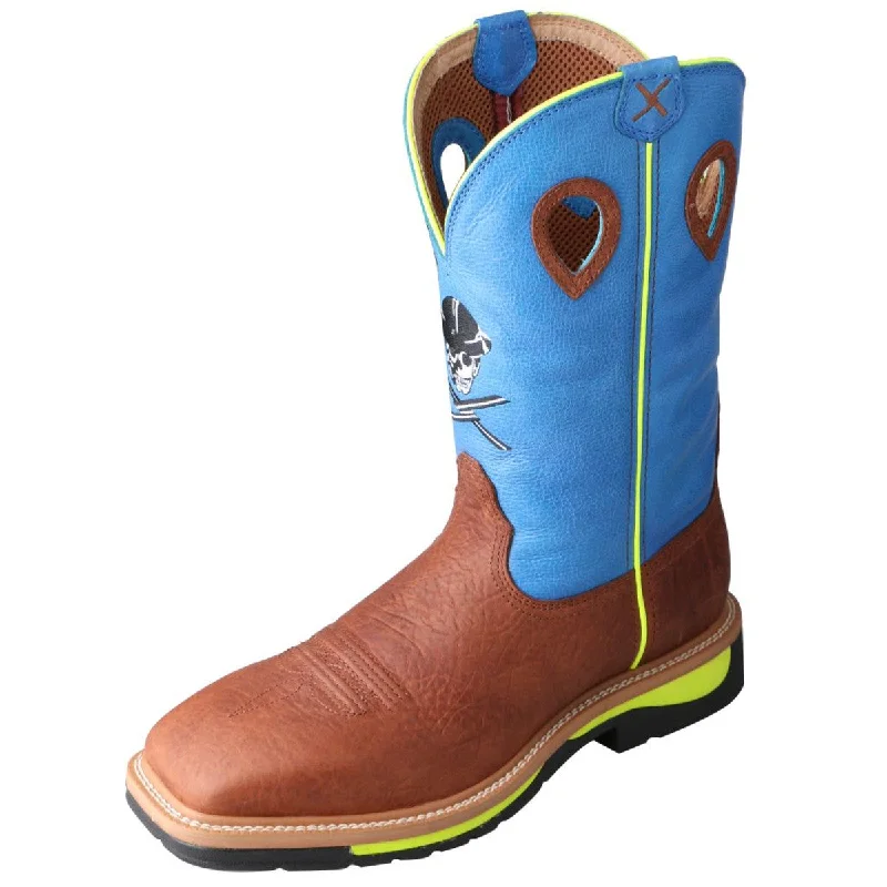 Quick-Dry Sneakers Twisted X Brown/Blue Steel Toe Work Boot