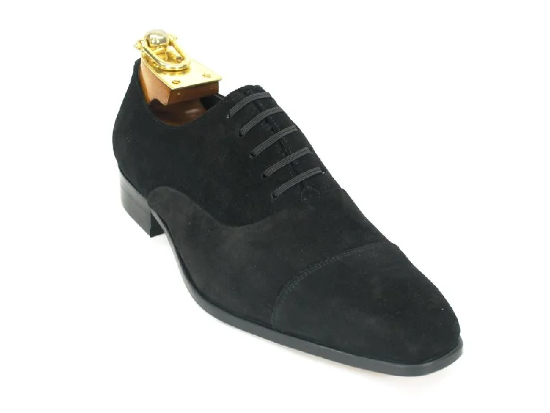 Premium Walking Shoes Cap Toe Leather Suede Slip on