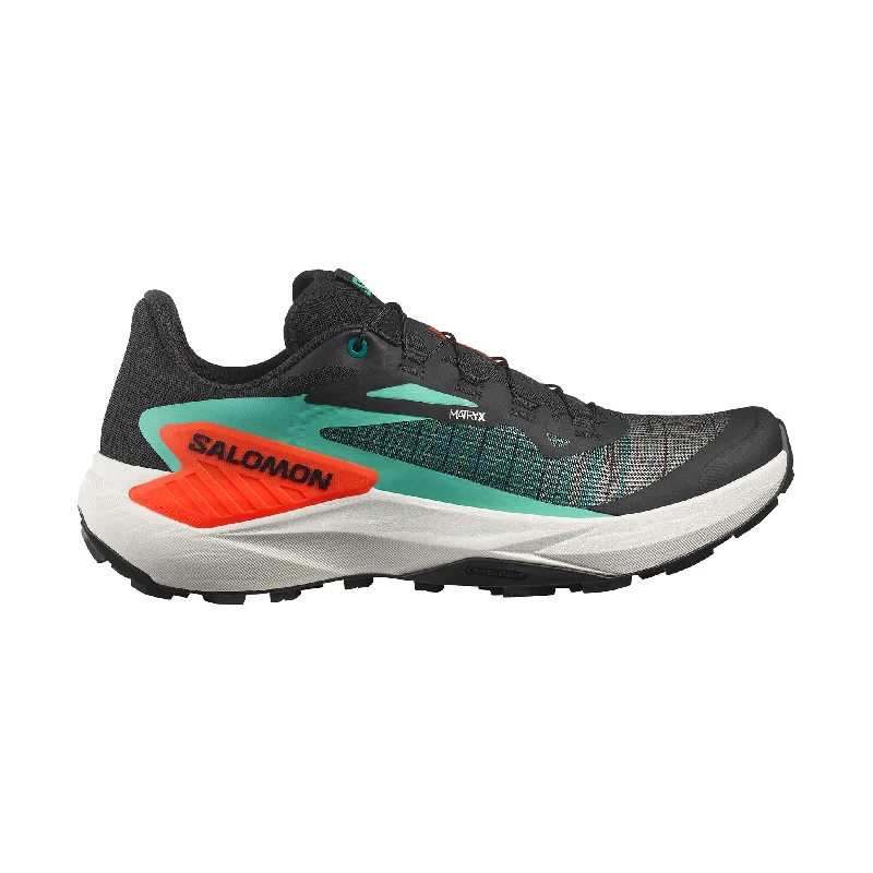 Minimalist Sneakers Salomon | Men's Genesis Running Shoes - Black/Electric Green/Cherry Tomato