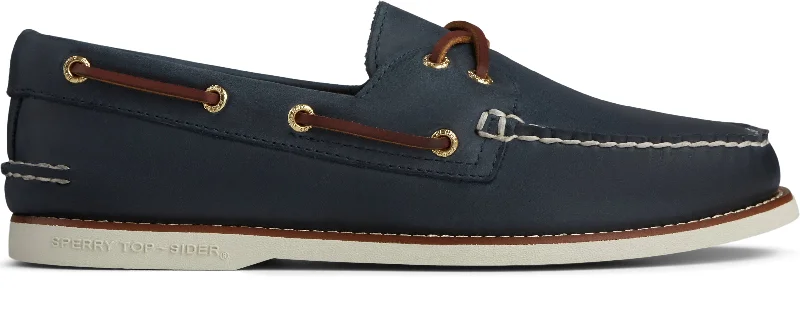 Anti-Slip Sneakers Men's Gold A/O 2-Eye Wide - Navy