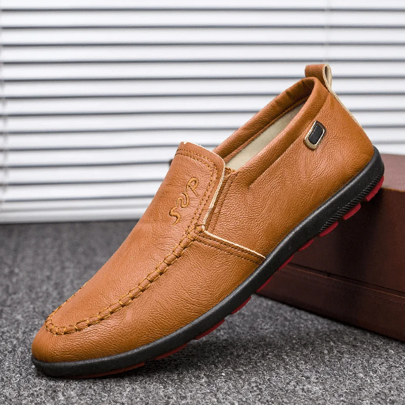 Everyday Comfort Shoes Menico Men Microfiber Leather Breathable Soft Sole Slip on Comfy Business Casual Shoes
