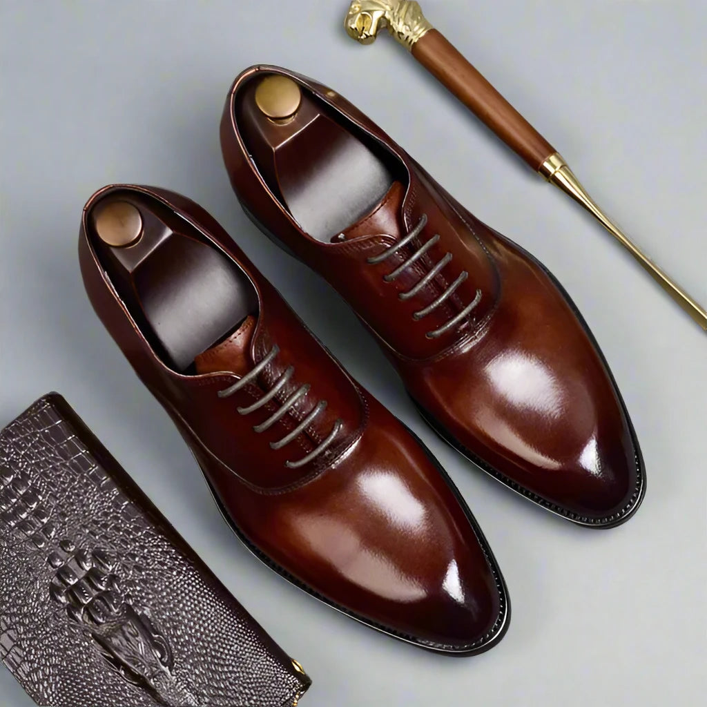 All-Purpose Walking Shoes La Finezza - Italian Style Genuine Leather Oxford Dress Shoes (Best seller)