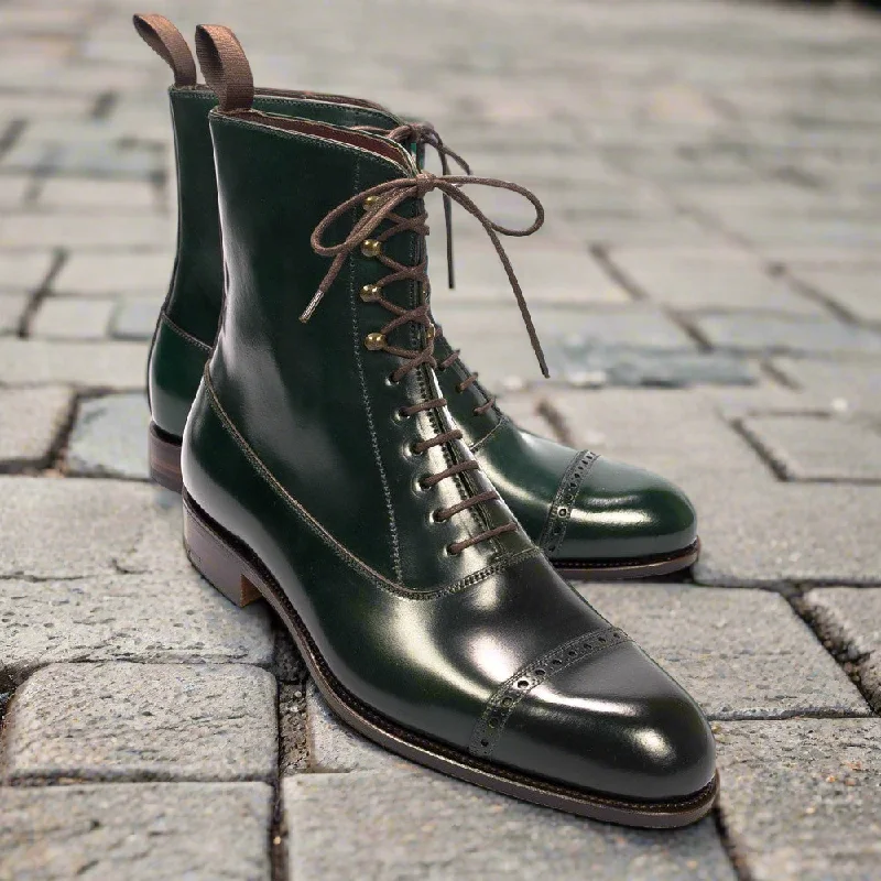 Soft Sole Loafers Cavan Emerald Green Lace Up Boot