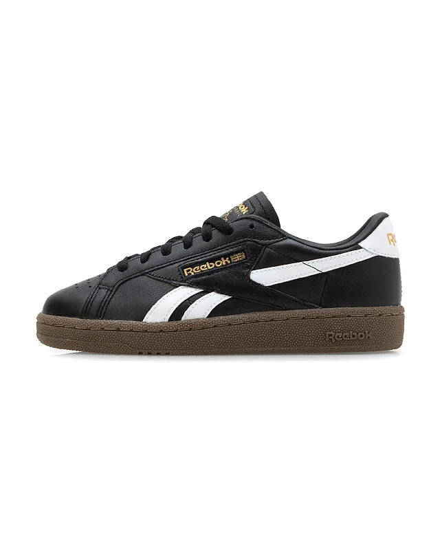 Lightweight Running Shoes Club C Grounds Uk - Black / White / Gum
