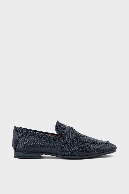 Non-Slip Footwear Men Formal Loafers MF7021-Black