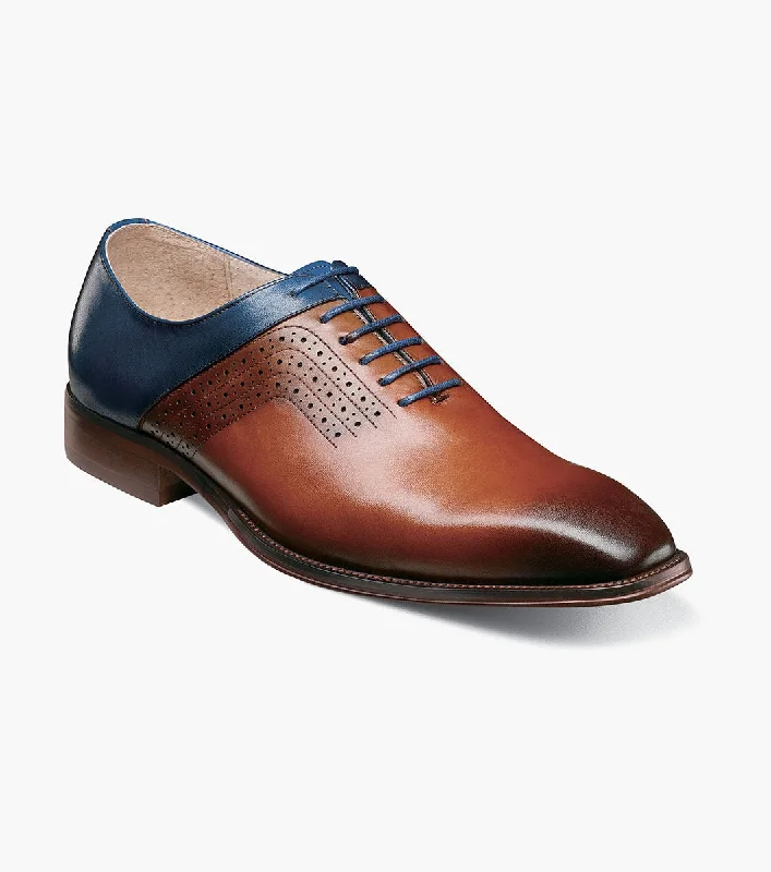 Trendy Loafers Stacy Adams HALLOWAY  Plain Toe Oxford - Cognac