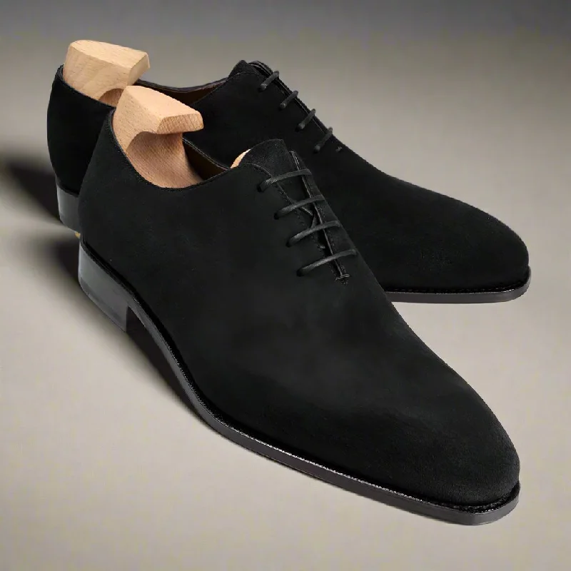 Modern Running Shoes Alexander Black Suede Wholecut