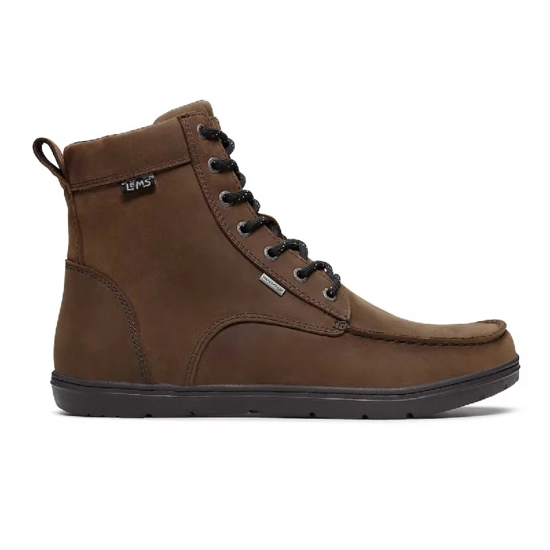 Flexible Casual Shoes Lems Unisex Boulder Boot Brown Oiled Waterproof