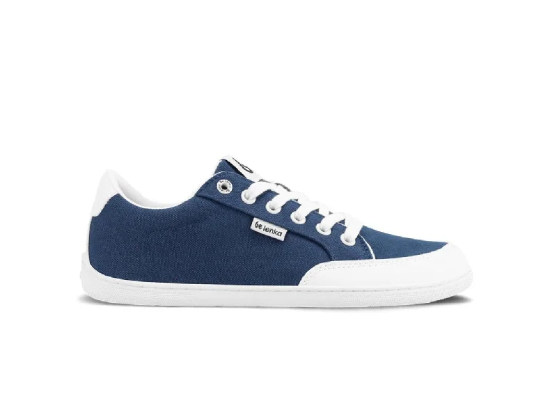 Cozy Everyday Sneakers Barefoot Sneakers Be Lenka Rebound - Dark Blue & White