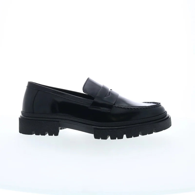 Plush Cushion Shoes Steve Madden P-Zeb Mens Black Leather Slip On Loafers & Slip Ons Penny Shoes Plush Cushion Shoes Steve Madden P-Zeb Mens Black Leather Slip On Loafers & Slip Ons Penny Shoes