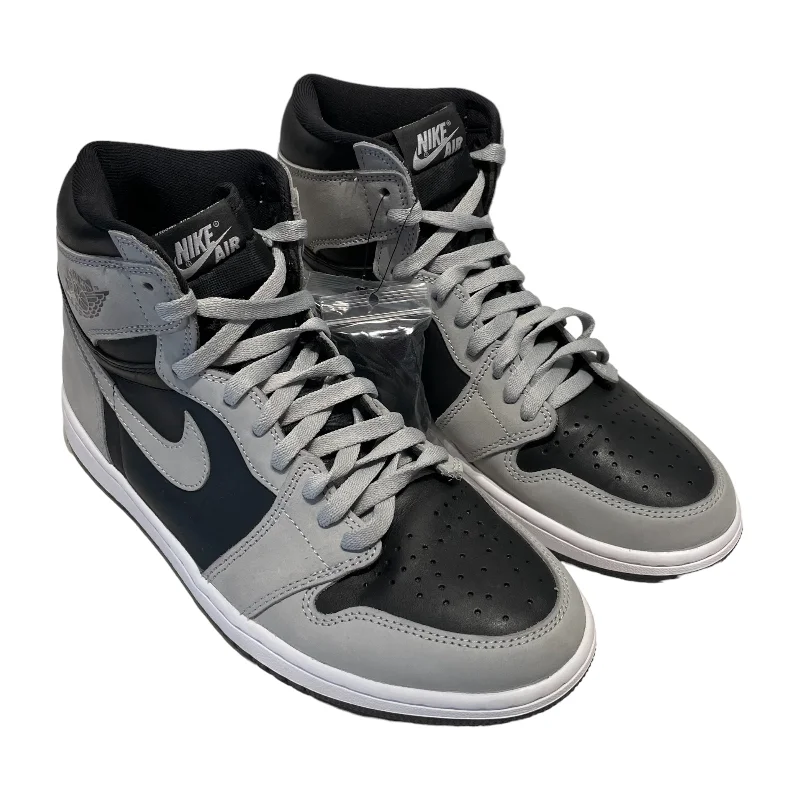 Cloud Cushion Sneakers Jordan/Hi-Sneakers/US 10.5/Leather/GRY/RETRO 1 HI SHAWDOW 2.0