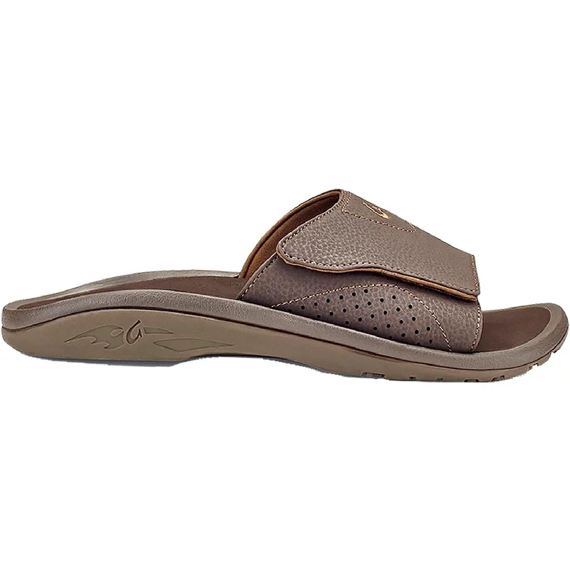 Lightweight Sport Shoes Men's OluKai Nalu Slide Dark Java Synthetic