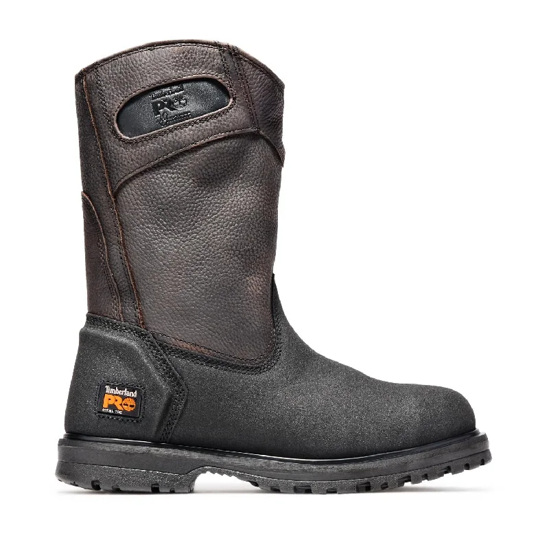Chic Running Shoes Powerwelt Steel-Toe Pull-On Work Boot Brown