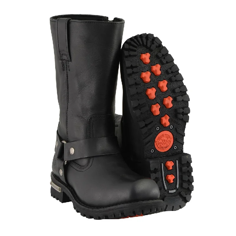 Modern Street Sneakers Milwaukee Leather Men's Wide-Width Classic Black Leather 11-Inch Square Toe Motorcycle Harness Boots MBM131W Modern Street Sneakers Milwaukee Leather Men's Wide-Width Classic Black Leather 11-Inch Square Toe Motorcycle Harness Boots MBM131W
