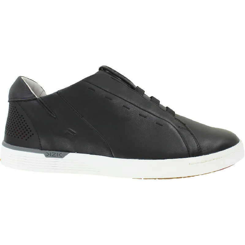 Soft Cushion Sneakers Men's KIZIK New York Black Leather