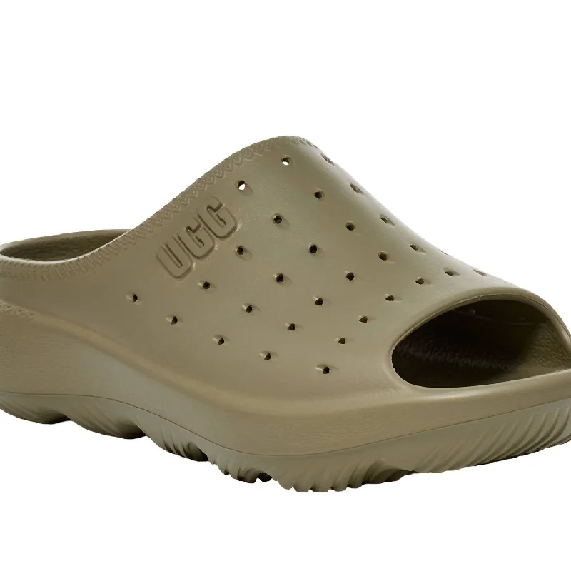 Ultra-Flexible Sneakers Slide It In Burton Olive