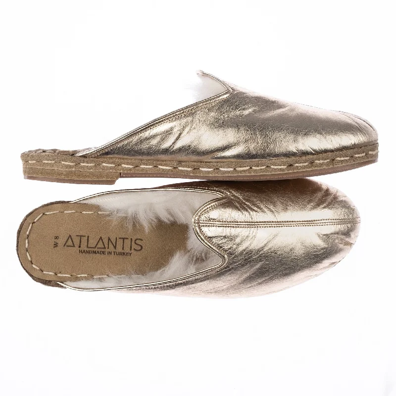 Soft Foam Shoes Men's Gold Shearlings
