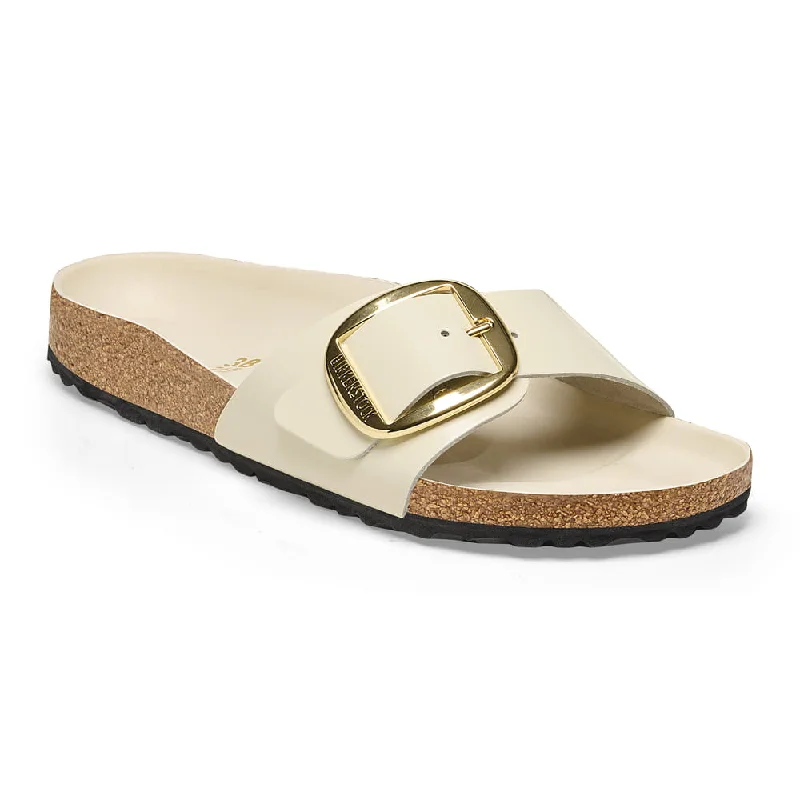 Trendy Sport Shoes Madrid Big Buckle Natural Leather Patent