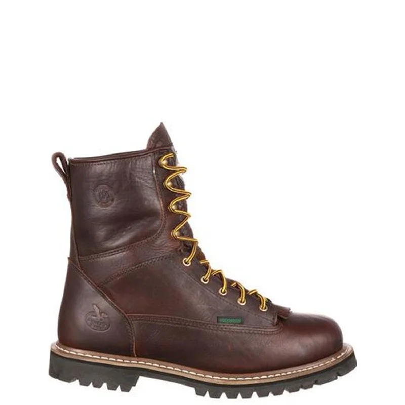 Breathable Sport Sneakers Georgia Boot Men's Lace-to-Toe 8" Waterproof EH Soft Toe Work Boot