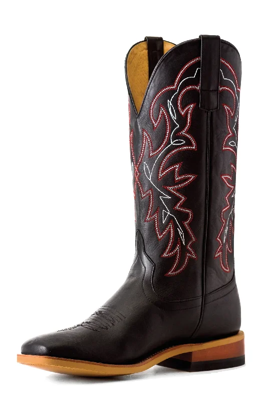 Sleek Athletic Sneakers Horse Power by Anderson Bean Mens Black Magic Leather Cowboy Boots