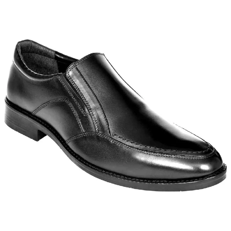 Fashionable Running Shoes OHM New York Vamp Stitched Dress Leather Slip-on Shoes