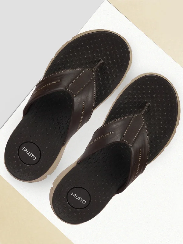 Fashionable Running Shoes Men Brown Phylon Sole Flexible Ultrasoft Outdoor & House Slippers