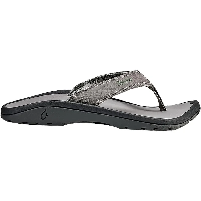 Urban Fashion Sneakers Men's OluKai Ohana Fog Synthetic