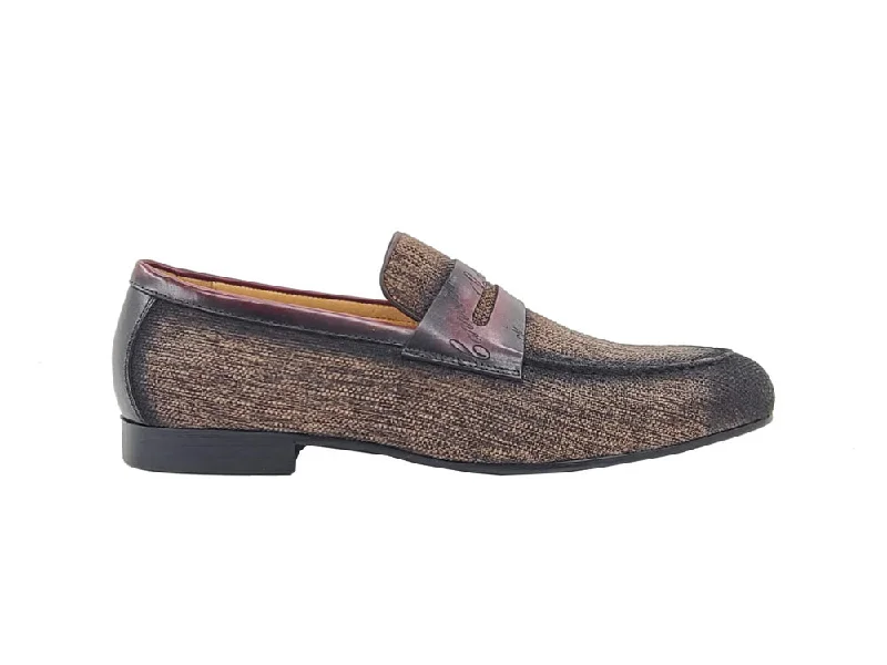 Elegant Casual Shoes Life Style Penny Loafer W Leather Trim