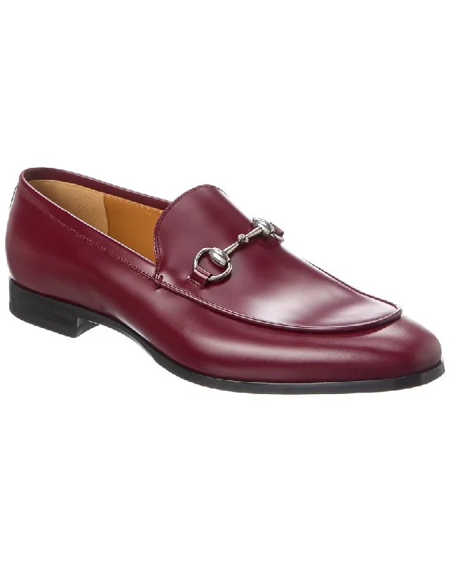 Ultra-Flexible Walking Shoes Gucci Leather Moccasin