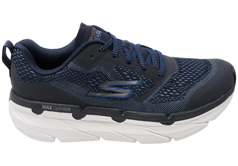 Slip-Resistant Shoes Skechers Mens Max Cushioning Premier Vantage Lace Up Shoes