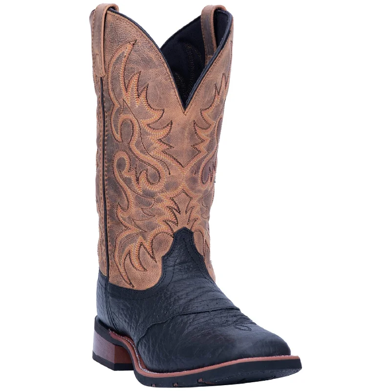Soft Mesh Sneakers Laredo Mens Topeka Cowboy Boots Leather Black/Tan