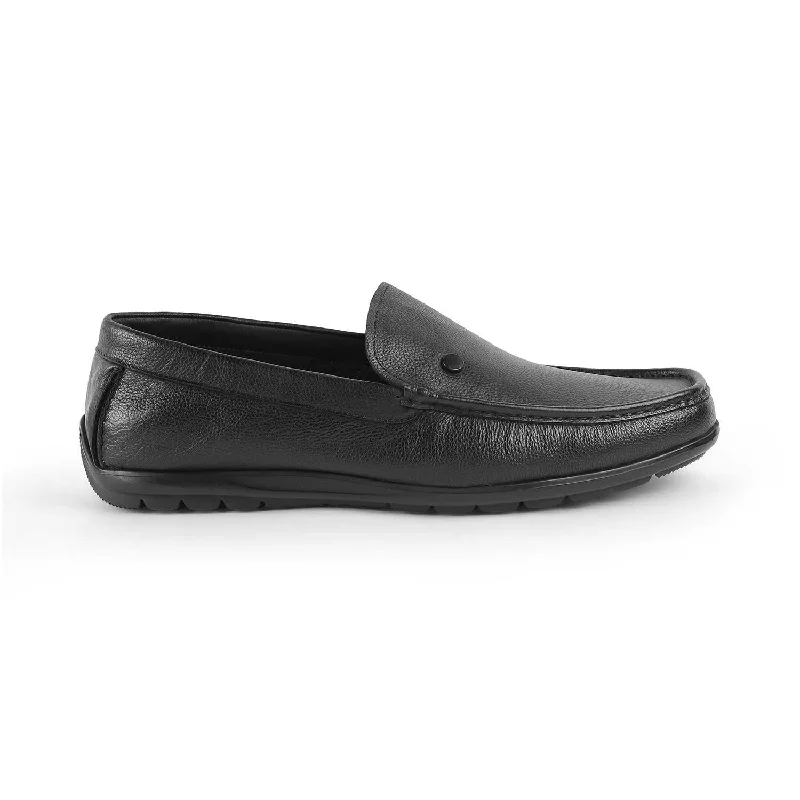 Lightweight Sport Shoes Tresmode Trev Black Men's Leather Driving Loafers