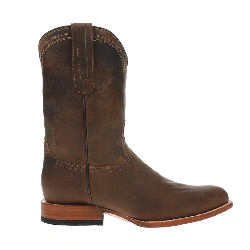 Memory Foam Sneakers Rancher Zip Round Toe Cowboy Boots