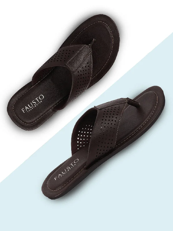 Budget Casual Shoes Men Brown Indoor & Outdoor Slippers