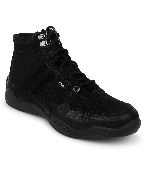 Everyday Mesh Sneakers Ezok Black Strech Casual Boots Shoes