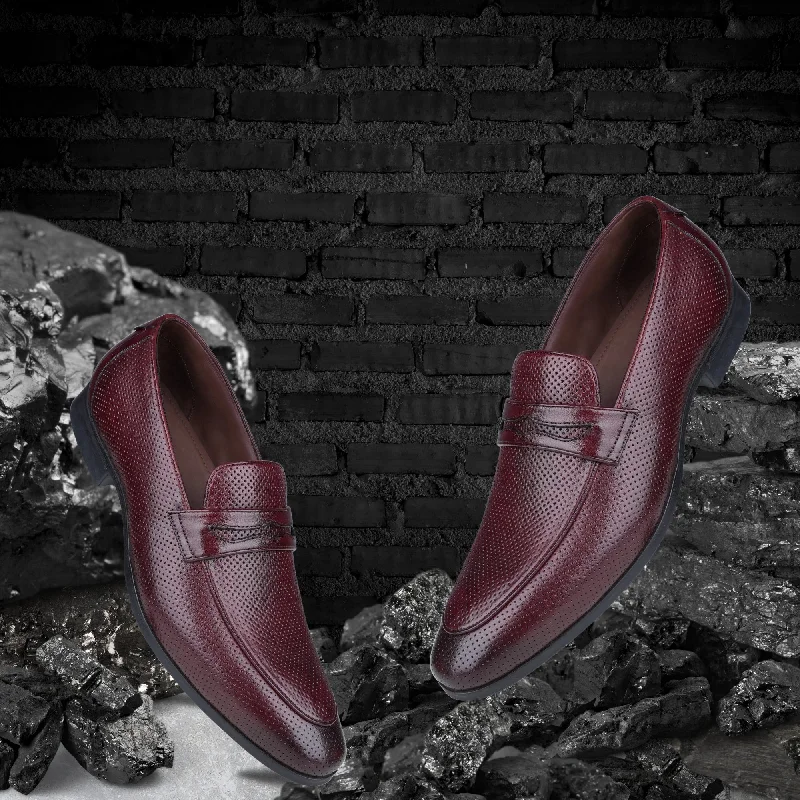 Breathable Running Shoes Ezok Leather Brown Casual Loafer Shoes For Men