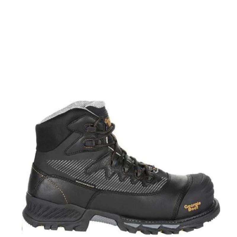 All-Terrain Sneakers Georgia Boot Men's Rumbler 6" Waterproof EH Comp Toe Hiker Boot