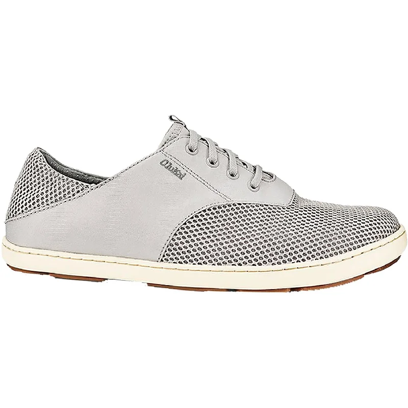 Relaxed Fit Sneakers Men's OluKai Nohea Moku Fog/Mist Grey Mesh