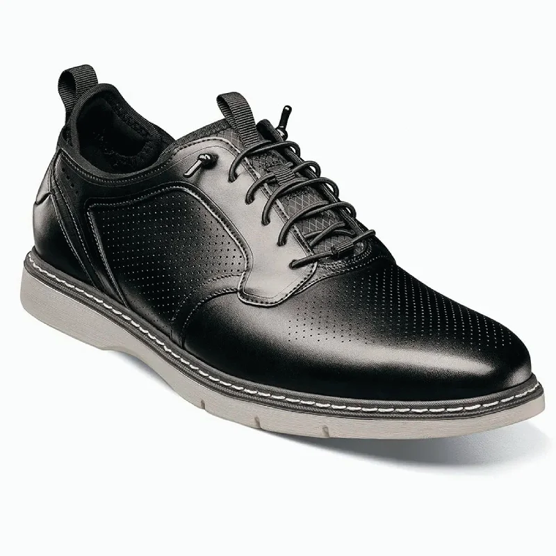 Anti-Slip Sneakers Plain Toe Elastic Lace Up-25662