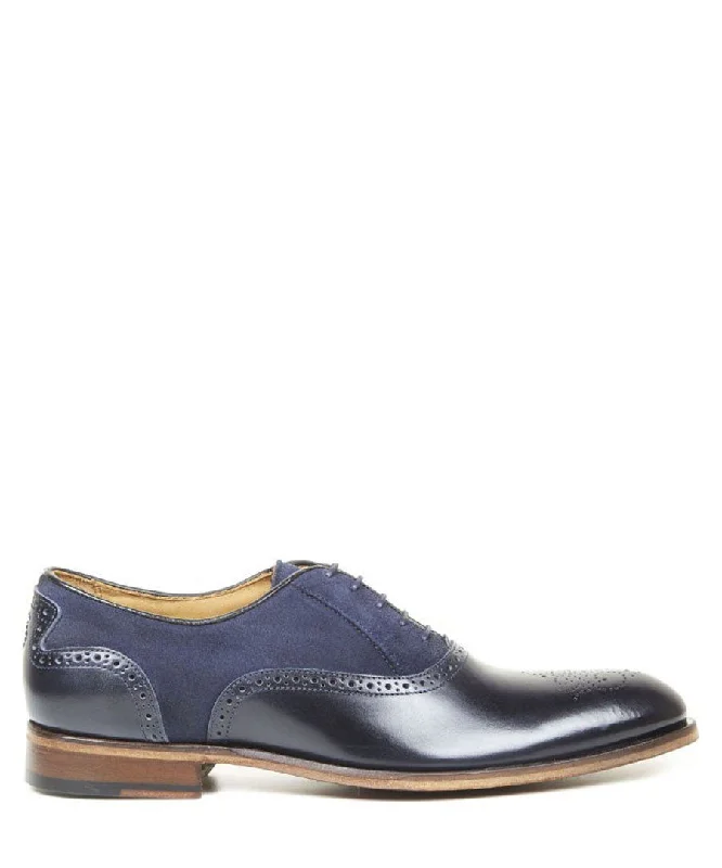 Ultra-Stylish Shoes Oliver Sweeney Tondela Leather & Suede Brogue - Navy