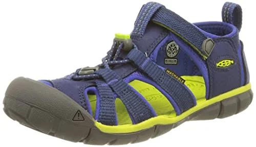 Durable Walking Shoes Keen Unisex Kid's Seacamp 2 Cnx Sandals, Blue Depths/Chartreuse, 5 UK