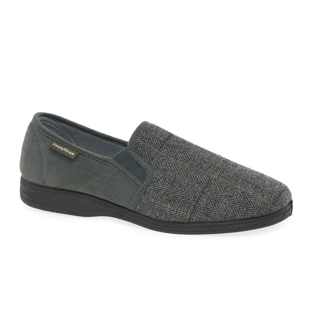 Sporty Everyday Shoes Goodyear Harrison Tweed Slippers