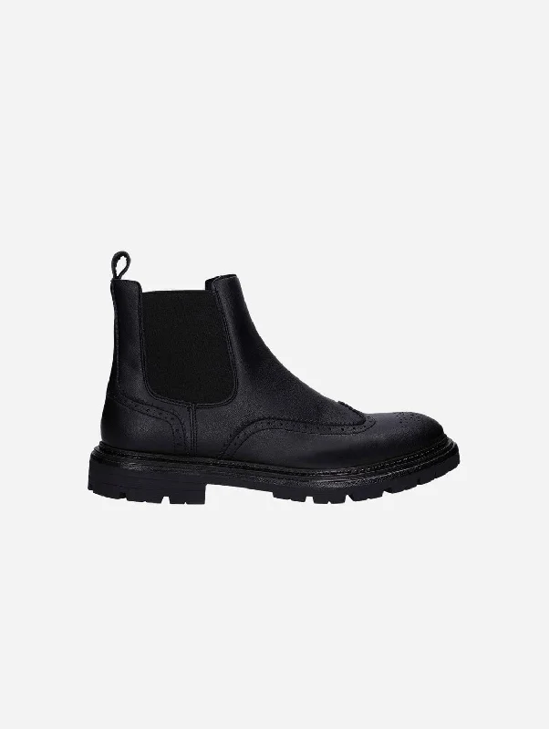 Anti-Fatigue Shoes Casian Men's Chelsea Vegan Boots | Black
