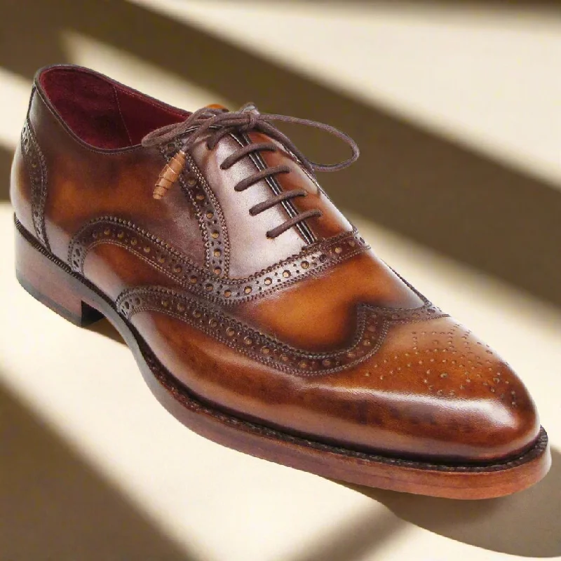 Budget Running Shoes Jack Tan Brown Wingtip Oxford