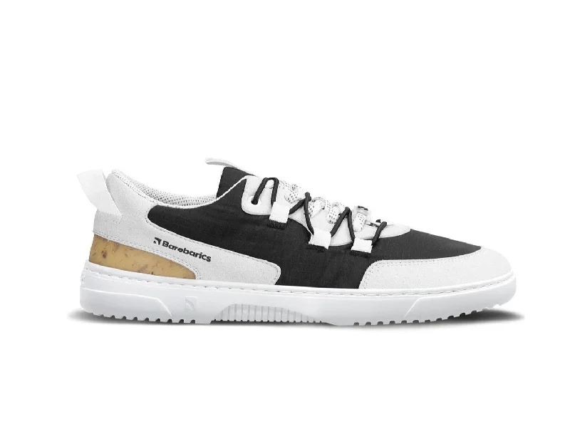 Soft Sole Loafers Barefoot Sneakers Barebarics Revive - Light Grey & Black