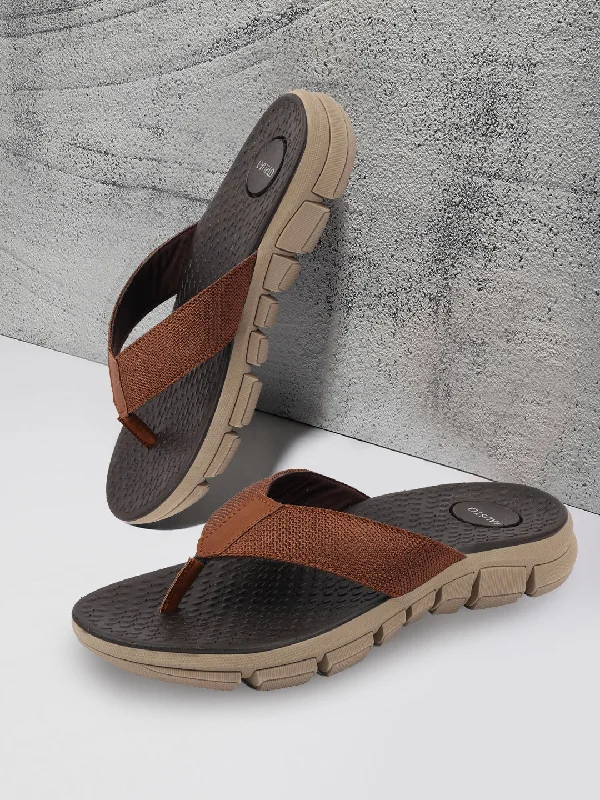 Waterproof Sneakers Men Tan Phylon Sole Flexible Ultrasoft Outdoor & House Slippers