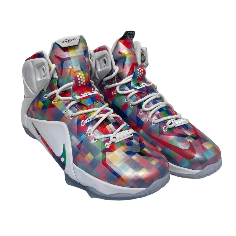 Budget Casual Shoes NIKE/Hi-Sneakers/US 12/ORN/LEBRON 12 "WITNESS"
